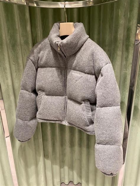 mens prada puffer coat|prada cashmere puffer jacket.